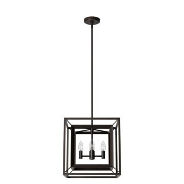 Hunter Doherty 4-Light Chandelier in Onyx Bengal