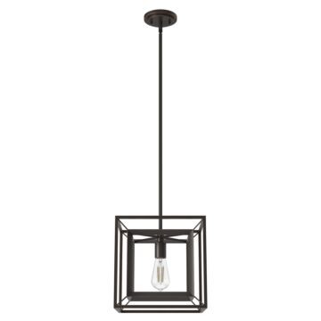 Hunter Doherty Convertible 1-Light Pendant in Onyx Bengal