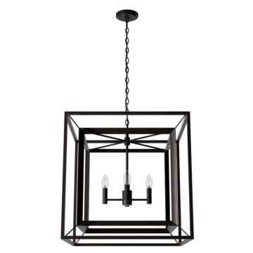 Hunter Doherty 4-Light Chandelier in Onyx Bengal