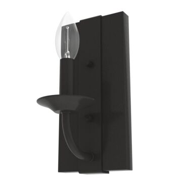 Hunter Perch Point 1-Light Wall Sconce in Noble Bronze