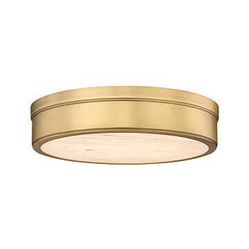 Anders 1-Light Flush Mount in Rubbed Brass