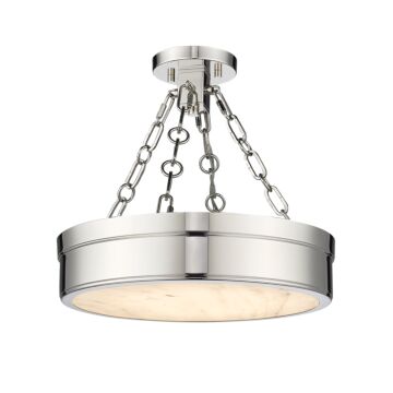 Anders 1-Light Semi Flush in Polished Nickel