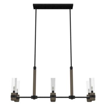 River Mill 6-Light Chandelier in Rustic Iron