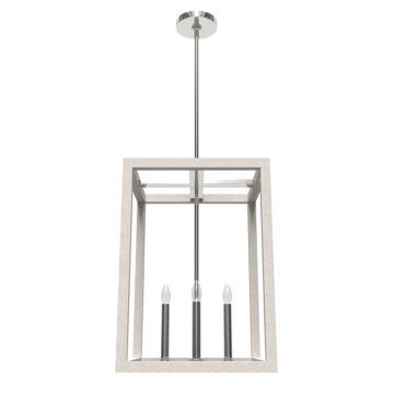 Hunter Squire Manor 4-Light Pendant in Chrome