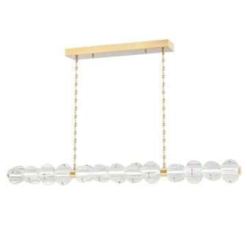Lindley LED Island Pendant in Aged Brass by Hudson Valley