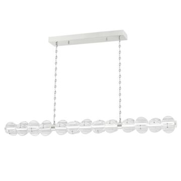 Lindley LED Island Pendant in Polished Nickel by Hudson Valley