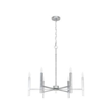 Hunter Sunjai 6-Light Chandelier in Brushed Nickel