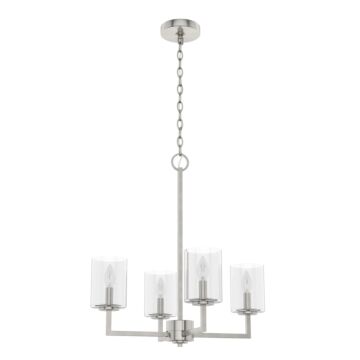 Hunter Kerrison 4-Light Chandelier in Brushed Nickel