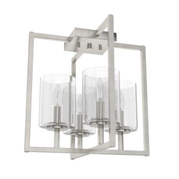 Kerrison 4-Light Semi-Flush Mount in Brushed Nickel