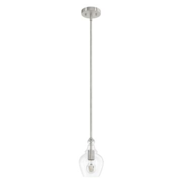 Hunter Maple Park 1-Light Mini Pendant in Brushed Nickel