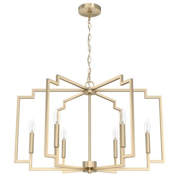 Hunter Zoanne 6-Light Chandelier in Alturas Gold