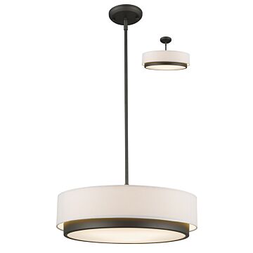 Z-Lite Jade 3-Light Pendant Light In Factory Bronze