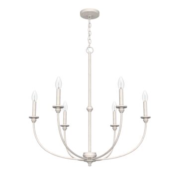 Southcrest 6-Light Chandelier in Distressed White
