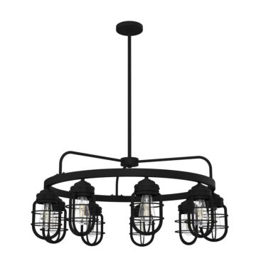 Hunter Starklake 9-Light Chandelier in Natural Iron