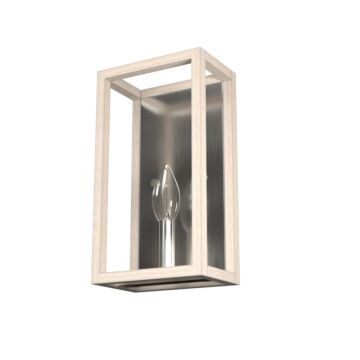 Hunter Squire Manor 1-Light Wall Sconce in Brushed Nickel
