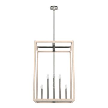 Squire Manor 8-Light Pendant in Brushed Nickel