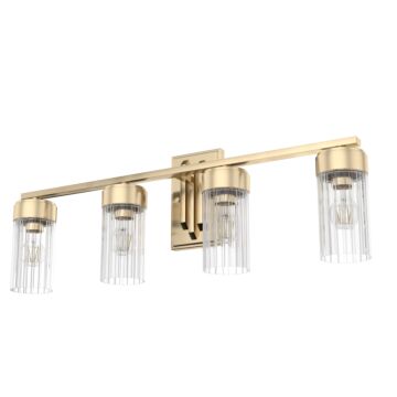 Hunter Gatz 4-Light Bathroom Vanity Light in Alturas Gold