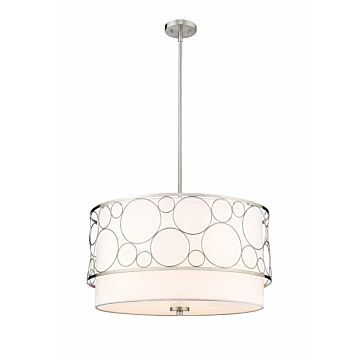 Z-Lite Kendall 4-Light Pendant Light In Brushed Nickel