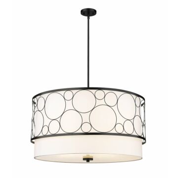 Z-Lite Kendall 5-Light Pendant Light In Matte Black