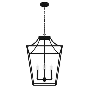 Hunter Laurel Ridge 4-Light Lantern Pendant in Natural Iron