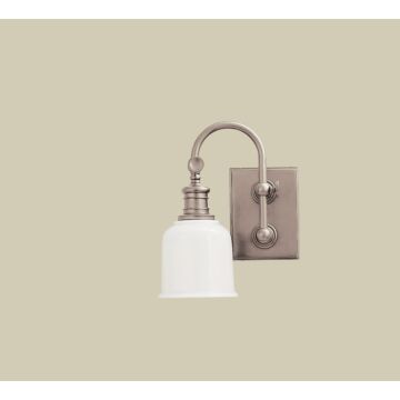Keswick One Light Bath Bracket in Satin Nickel by Hudson Valley