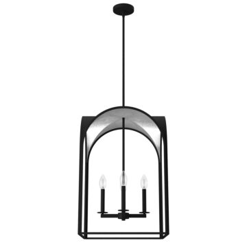 Hunter Dukestown 4-Light Pendant in Natural Iron