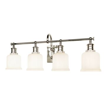 Keswick Four Light Bath Bracket in Polished Chrome by Hudson Valley