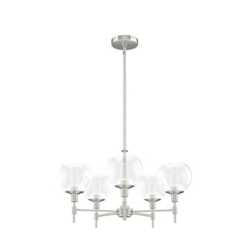 Hunter Xidane 5-Light Chandelier in Brushed Nickel
