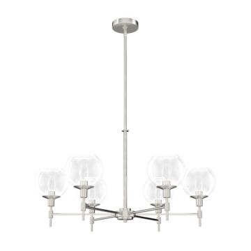 Hunter Xidane 6-Light Chandelier in Brushed Nickel