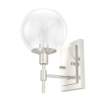 Hunter Xidane 1-Light Wall Sconce in Brushed Nickel