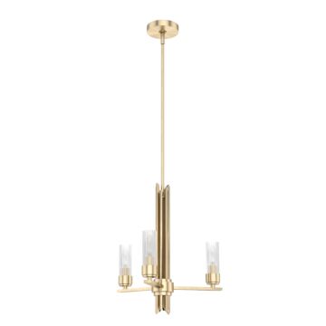 Hunter Gatz 3-Light Chandelier in Alturas Gold
