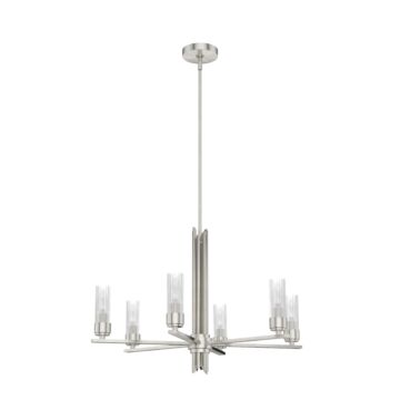Hunter Gatz 6-Light Chandelier in Brushed Nickel