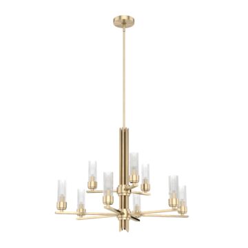 Hunter Gatz 9-Light 2-tier Chandelier in Alturas Gold