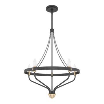 Hunter Merlin 5-Light Chandelier in Rustic Iron