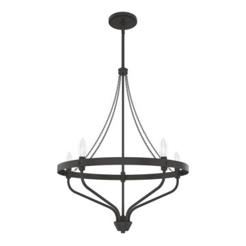 Hunter Merlin 5-Light Chandelier in Noble Bronze