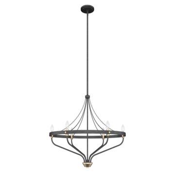 Hunter Merlin 6-Light Chandelier in Rustic Iron