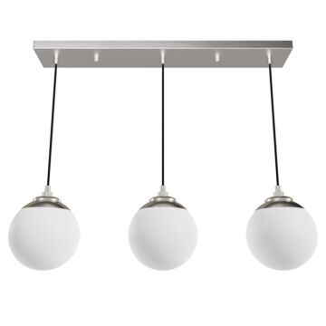 Hunter Hepburn 3-Light Linear Cluster in Brushed Nickel