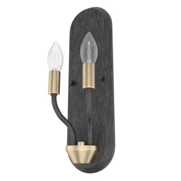 Hunter Merlin 2-Light Wall Sconce in Rustic Iron