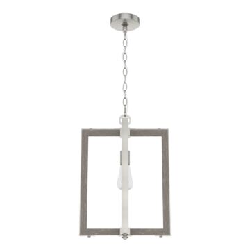 Hunter Woodburn 1-Light Pendant in Brushed Nickel