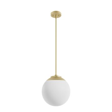 Hunter Hepburn 12 Inch Diameter Pendant in Painted Modern Brass