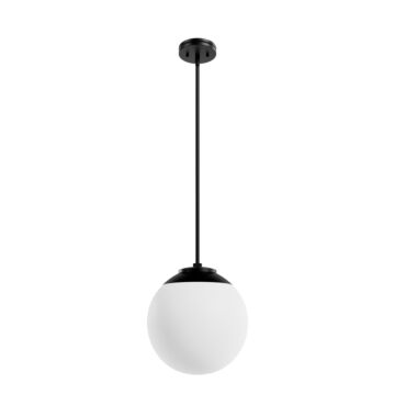 Hunter Hepburn 12 Inch Diameter Pendant in Matte Black