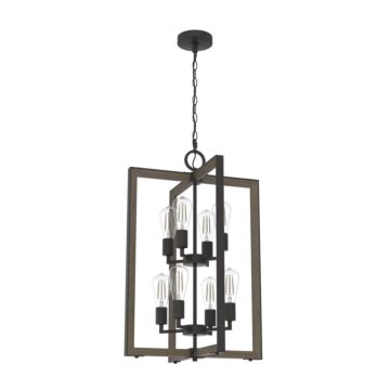 Hunter Woodburn 8-Light Foyer Pendant in Noble Bronze