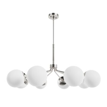 Hunter Hepburn 8-Light Chandelier in Brushed Nickel