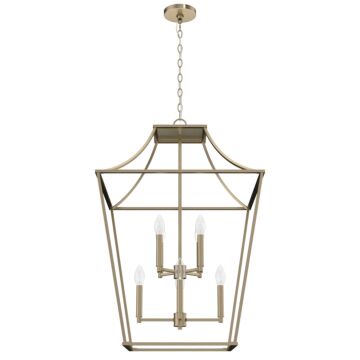 Hunter Laurel Ridge 8-Light Lantern Pendant in Alturas Gold