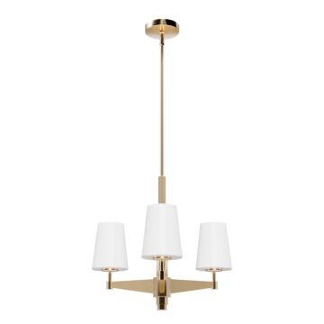 Hunter Nolita 3-Light Chandelier in Alturas Gold