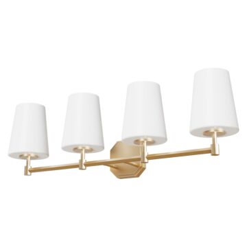 Hunter Nolita 4-light Bathroom Vanity Light in Alturas Gold