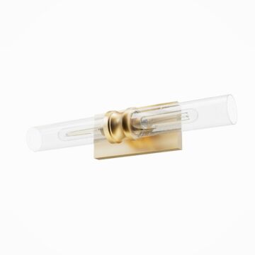 Hunter Lenlock 2-Light Bathroom Vanity Light in Alturas Gold