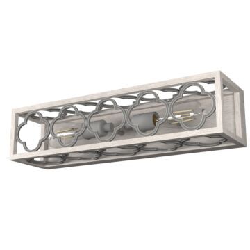 Hunter Gablecrest 2-Light Wall Sconce in Distressed White
