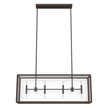 Hunter Felippe 8-Light Linear Chandelier in Onyx Bengal