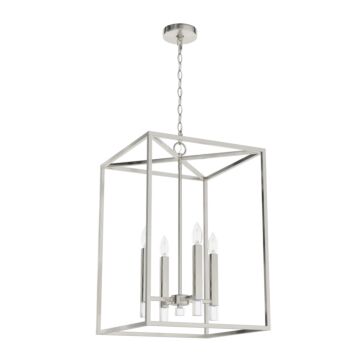 Hunter Sunjai 4-Light Pendant in Brushed Nickel